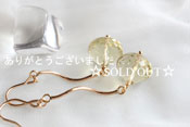 - Lemon Quartz スパイラルピアス -