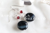 - Blue Tiger eye SV ピアス -
