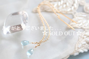 - Sky Blue Topaz アメリカンピアス -