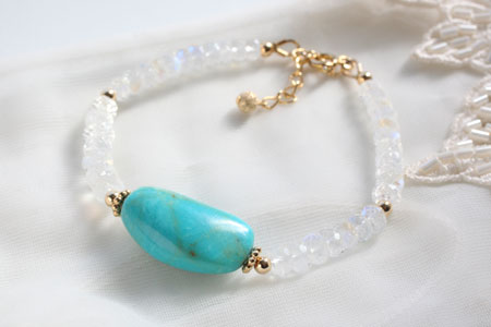 - Turquoise X White Labradorite -