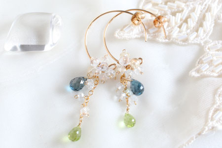- London Blue Topaz Twinkle ピアス -