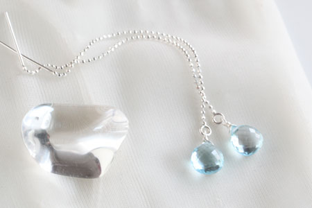 - Blue Topaz アメリカンピアス -