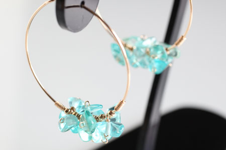 - Apatie アクアフープピアス -