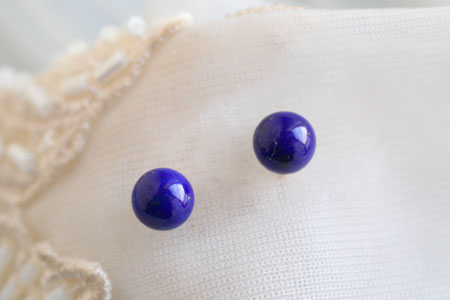 - Lapis Lazuli スタッドピアス -