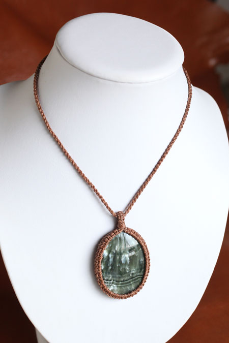 Psychic Stone Pendant * Seraphinite 01 *