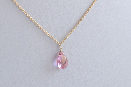 - Pink Topaz k14gf NK -