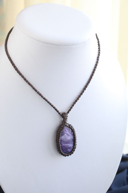 Psychic Stone Pendant * Charoite 01 *