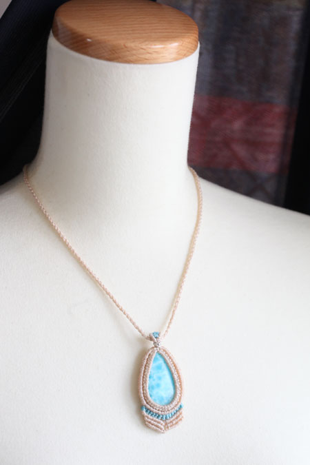 Psychic Stone Pendant * Larimar 02 *