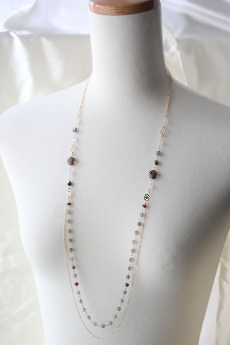 - Labradorite 2連ロングNK -