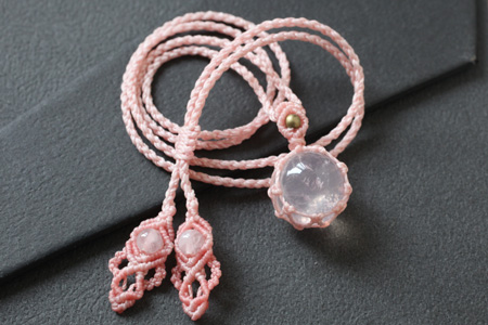 Psychic Stone Pendant * Rose Quartz 05 *